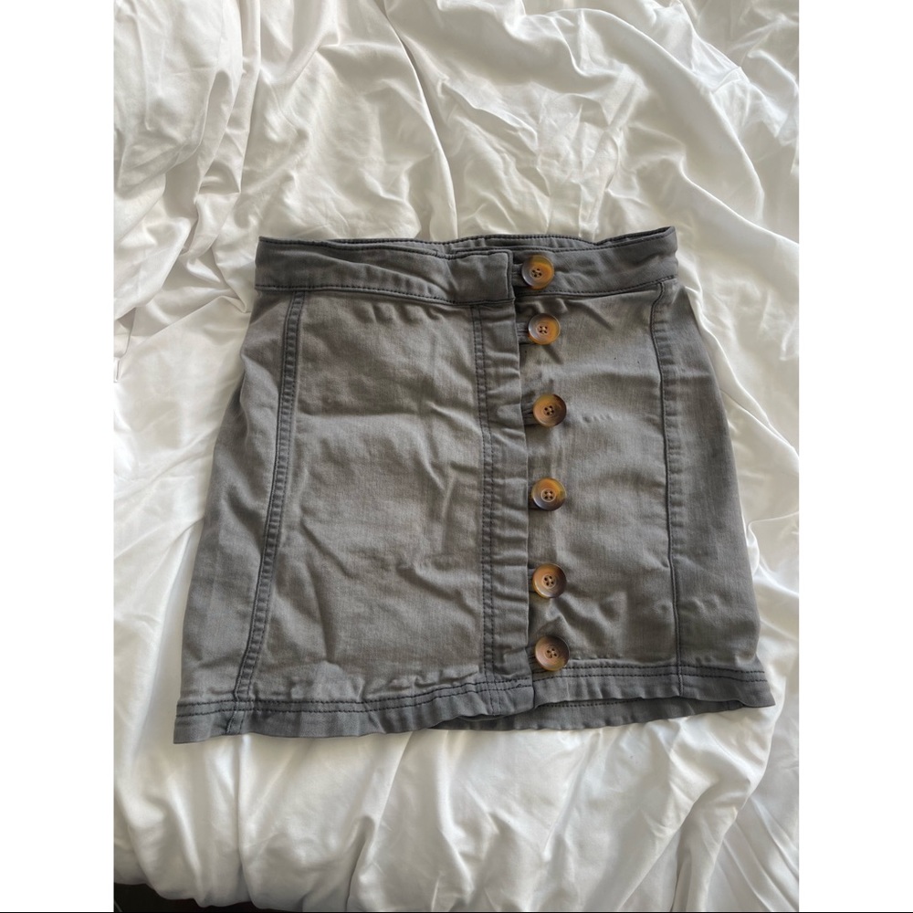 Free people button skirt